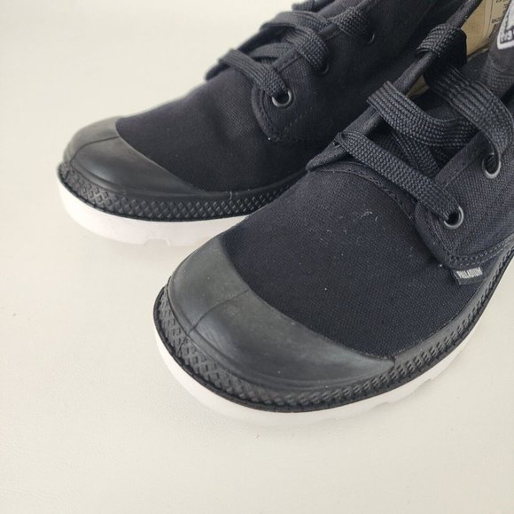 Palladium Blanc Hi Black Outdoor Hiking Canva 5 Men = 6.5 Women - Picture 8 of 12